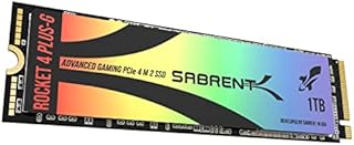 Sabrent Rocket 4 Plus-G 1TB Advanced Gaming M.2 PCIe NVMe SSD, up to 7GBps (SB-RKTG-1TB)