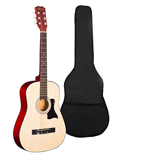 Image of JUAREZ 96.52 cm (38 Inch) Acoustic Guitar with Dual Action Truss Rod, JRZ38C-CTR-NAT Bag, Picks, Allen Key, Extra String Set, Natural