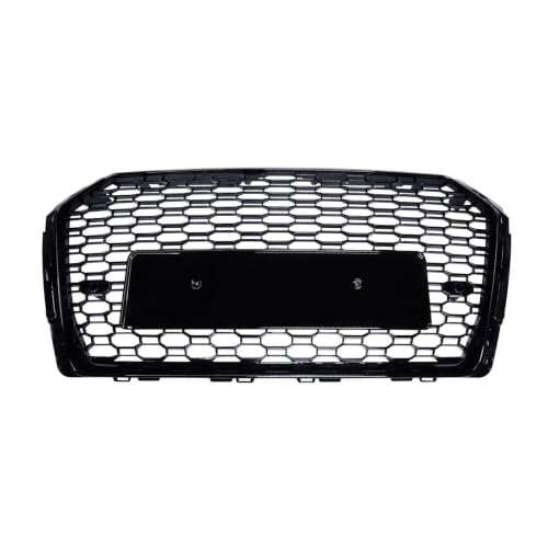 Grille de pare-chocs avant Audi A4 S4 B9 look RS nid d'abeille noir brillant