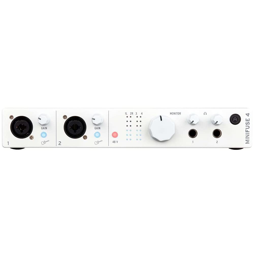 Arturia アートリア 音楽制作ソフト付属 4イン4アウト オーディオ&MIDIインターフェイス MiniFuse 4 ホワイト