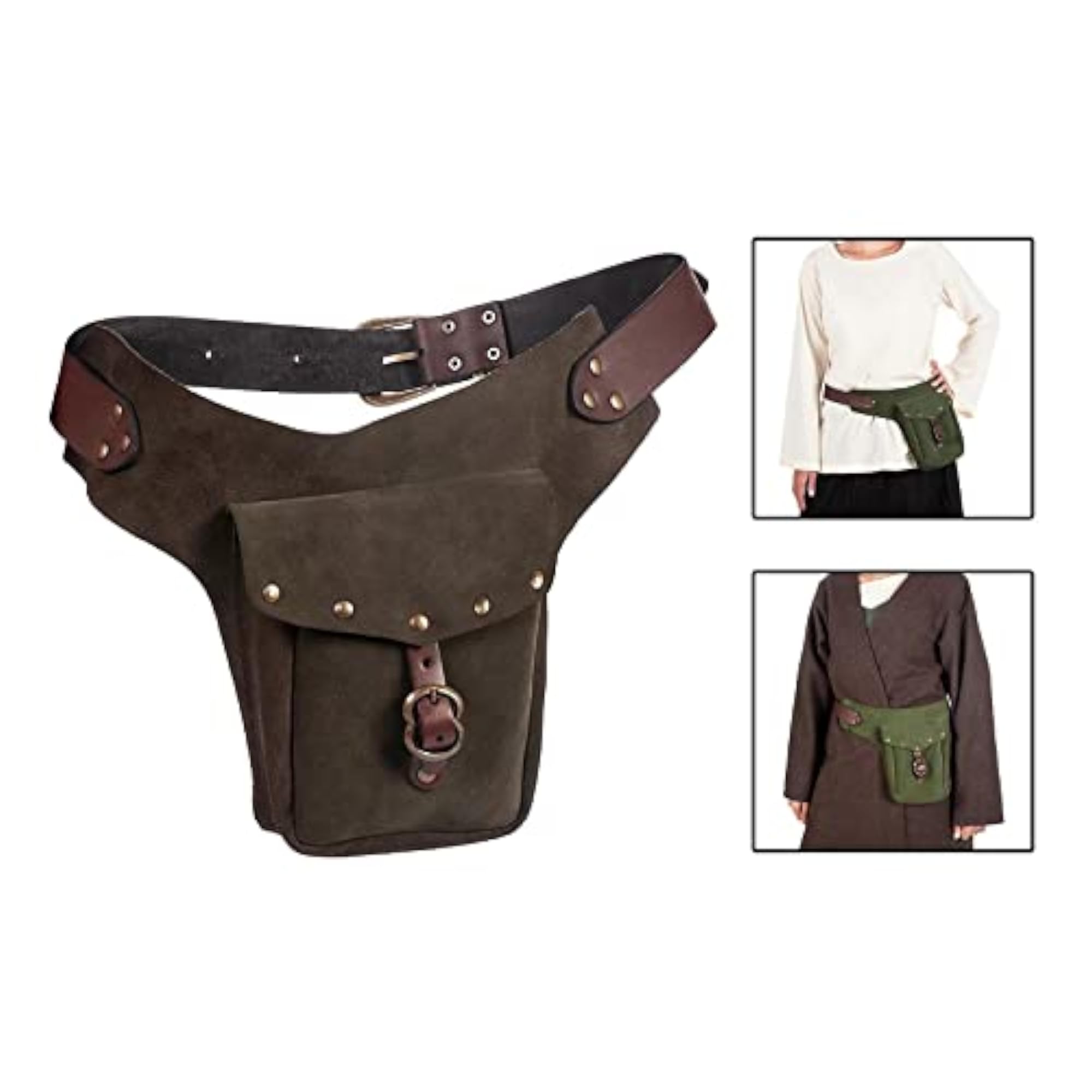 Retro Style Medieval Belt Pouch for Cosplay and Storage