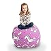 Creative QT Pouf de Rangement Animaux Peluche - Rangement de Jouets Standard pour Enfants - Disponible dans une Vari_t_ de Tailles et de Couleurs (83.82 cm, Licorne)