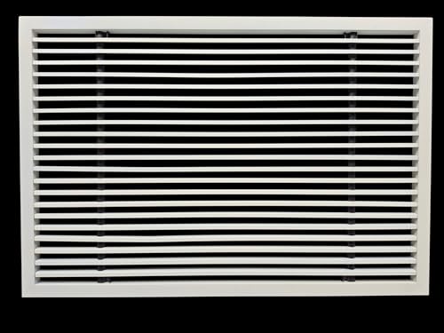 Image of Premium Central air Conditioning Grille- Linear Bar Grilles - Aluminium Powder Coated Grill, Ventilation Grill, Home Grill, ac Jali, Grill for Wall, Sidewall and Ceiling (18 inch * 12 inch)