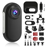 Strixorn Body Cam Körperkamera als Body Camera Mini Action Camera mit 128 GB Speicher und Powerbank Ladecase 1080P – Inklusive Magnetischem Clip, Ideal als Helmkamera für Helm, Fahrrad, Skifahren