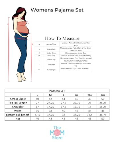 Image of The Mom Store Pajama Set for Women | Soft Cotton Breathable Nightwear for Comfortable Sleep | Stylish Elegant Sleep Suit & Lounge Wear for Womens | Everyday Nightsuit | Shirt Pyjama Set for Women