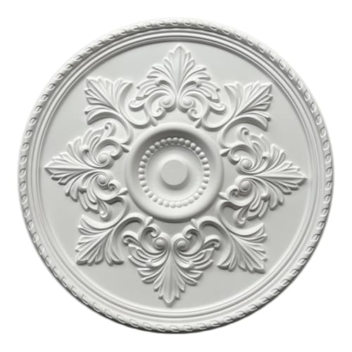 Chaoyilian MedallóN De Techo Decorativo,MedallóN Decorativo para Techos,MedallóN De Ventilador De Techo,Rosetones Techo Lampara,Placa Decorativa para Ventilador De Techo,Rosetones Techo