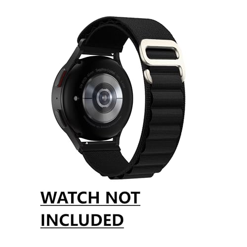 Image of 22MM Washable Alpine G-Hook Loop Universal Strap Compatible with [Noise Colorfit Pulse 2 Max /Huawei GT2(46mm) / Honor Magic Watch 2(46mm)] & All 22mm Watches[ More Model in Photo]-Black,Green