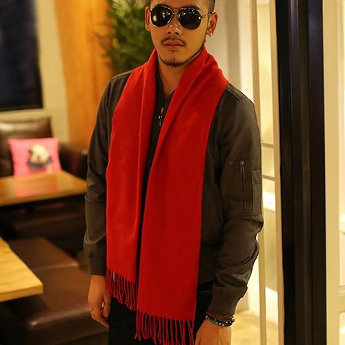 Vimate Red Scarf for Women - Winter Long Fashion Neck Scarf for Christmas & New Year (US-Red)4