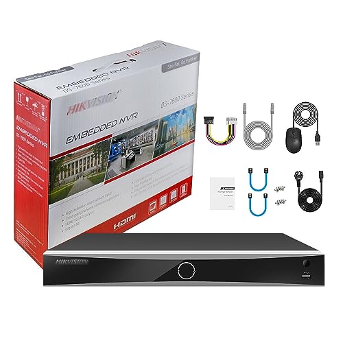 Image of DS-7604NXI-K1 /4P 4 Channel PoE 4K ACU-Sense H.265+ NVR, Human&Vehicle Detection, Facial Recognition, Plug&Play Compatible with Hikvision IP Camera, Up to 12MP Recording, Upgradable Firmware(No HDD)