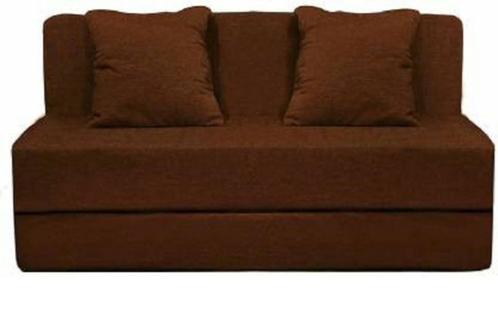 Sofa Cum Bed | Single Seater | Sofa Bed 3 X 6 Feet, Folding Bed Cum Sofa Without Cushion Jute Fabric for Living Room (Brown-01) Sofa Cum Bed | Single Seater | Sofa Bed 3 X 6 Feet, Folding Bed Cum Sofa Without Cushion Jute Fabric for Living Room (Brown-01)