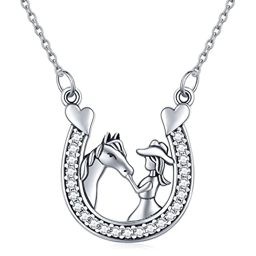 Friggem Collana di cavallo a ferro di cavallo per