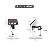 TYZK Akcesoria do mikroskopów Unktop Portable 1000x LCD 4,3 '' Mikroskop cyfrowy o wysokiej rozdzielczości Mikroskopy elektronowe Trwałość i niezawodna wydajność