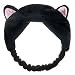 Sanwood Cute Womens Girls Cat Ears Headband Beauty Hair Band (Black)