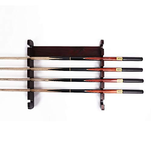 TBLOTYD Wall Mounted Pool Cue Racks, 6 Billiard Pool Cue Stick Wall Rack, Accessories for Pool Bars Billiard Players/Wood Grain Color / 60Cm-60Cm||Wood Grain Color,