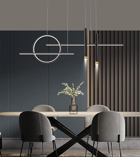 Plafonnier LED moderne à intensité variable 35W avec télécommande pour îlot de cuisine LWX - 5