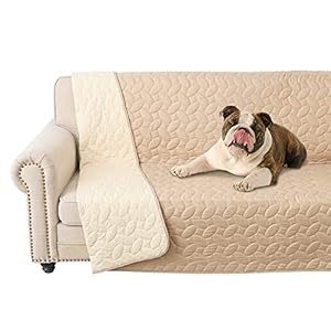 Ameritex Pet Bed Cover Dog Bed Blanket for Sofa and Furniture Waterproof New Pattern Design (52×82 Inch, Beige)