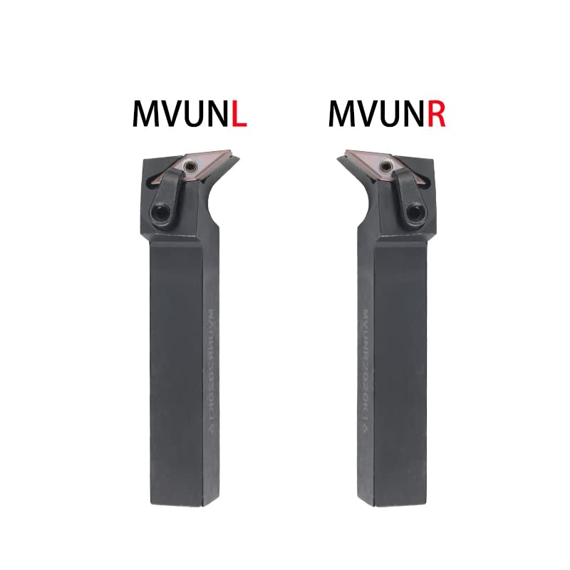 Porta herramienta para torno MVUNR2020K16 con 10 insertos WNMG miniatura 5