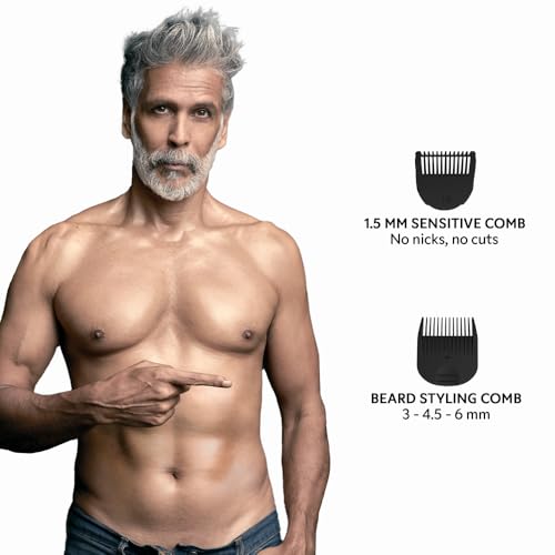 Image of Zlade Ballistic LITE PLUS Trimmer for Men | Beard and Body | 9 Weeks of usage, 1 Hour Non Stop Runtime | 5 Mins USB C Quick Charge | 1.5mm to 10mm Length Settings | Fully Waterproof