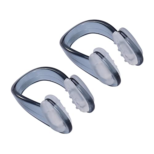 BIUDECO Adult Swimming Gear Set Sports Swim Nasal Splint Earplugs Comfortable Padded Nose Clip Sturdy TPE Material Black