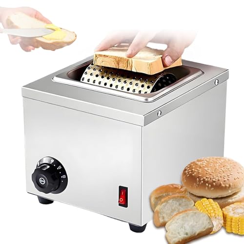 Esparcidor eléctrico de mantequilla, rodillo de queso de acero inoxidable, extensión uniforme, temperatura ajustable de 0 °C a 110 °C, desmontable, para una aplicación sin esfuerzo en maíz
