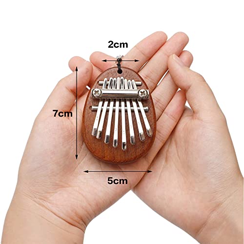 HXHWKEN Piano à Pouce Kalimba à 8 Touches Mini Pianos à Doigt en Bois Massif Portable Marimba Instrument de Musique pour… - Les Beatles, Paul McCartney, John Lennon, RIngo Starr, George Harrison HXHWKEN Piano à Pouce Kalimba à 8 Touches Mini Pianos à Doigt en Bois Massif Portable Marimba Instrument de Musique pour… – Image 3