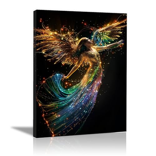 Decoration d'art mural de peinture de figurine moderne 40x60