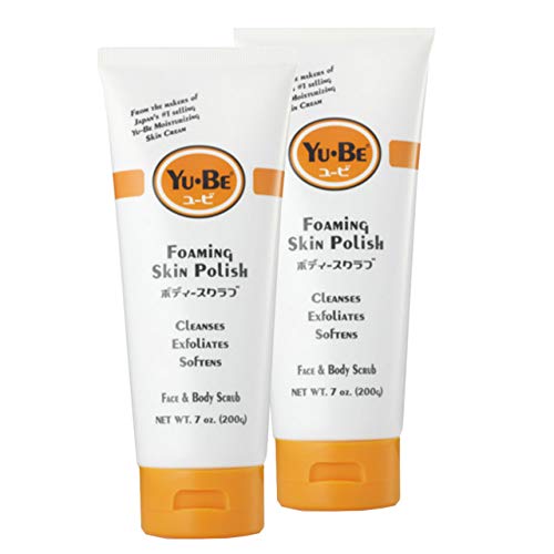 Yu-Be Foaming Exfoliating Face & Body Scrub Duo - Cleansing, Softening, and Ultra