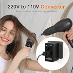 220v à 110v Convertisseur et adaptateur pour le voyage: Adaptateurs universels internationaux et convertisseurs de tension pour sèche-cheveux - Transformateur et adaptateur haute puissance pour US à l'Italie européenne UK EU