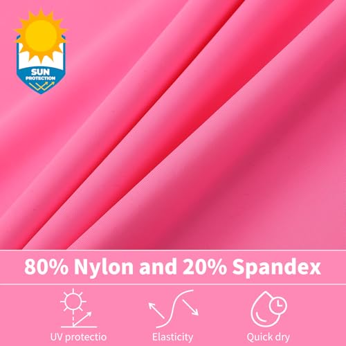 Girls UPF 50+ Rash Guard Neon Shirt Quick Dry Swim Shirts Long Sleeve UV Sun Protection Shirt for Kids Teens2