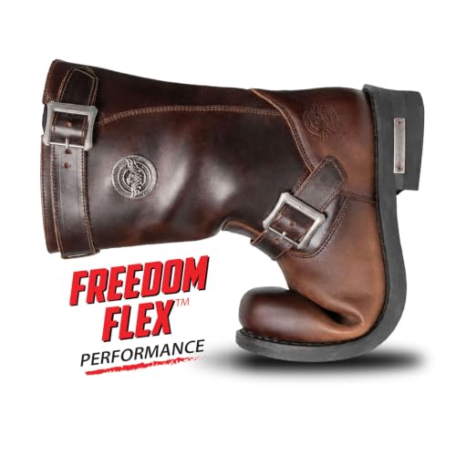 Image of Milwaukee Leather Men's Classic Leather Engineer Motorcycle Biker Boots | Premium Material, Round Toe, Rider Ready, Durable Everyday Wear