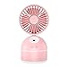 Produktbild Deloito Schüler Neu Desktop Handfächer Wiederaufladbarer USB-Minilüfter Schönheit Sprühen Mobile Power Ventilator Befeuchtungswasser Handventilator (Rosa)