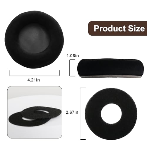 K712 Almohadillas de Repuesto para Orejas Compatibles con Audífonos AKG K702 K701 K601 K612 K712 Q701 Q702 Velour Almohadillas Suaves de Espuma con Memoria e Aislamiento de Ruido miniatura 6