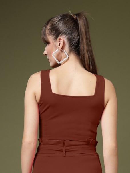 Image of OOMPH! Stretchable Sleeveless Crop Top