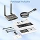 HDMI Wireless 4K 5G, Wireless HDMI Transmitter and Receiver, HDMI&VGA Dual-Screen Funkübertragung, Kabelloser Sender Empfänger von Laptop/TV Box/Handy/Kamera auf TV/Monitor/Beamer, 165ft