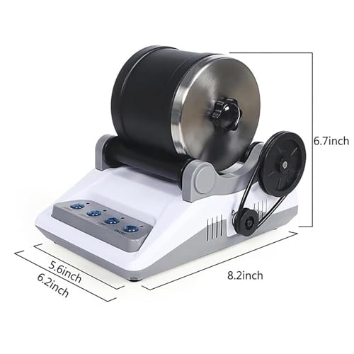 Rock Tumbler Machine Kit Elektryczny młynek do kamieni szlachetnych, z timerem, zdejmowany, DIY, polerka do kamienia, kompletny zestaw narzędzi do polerowania i prezentów