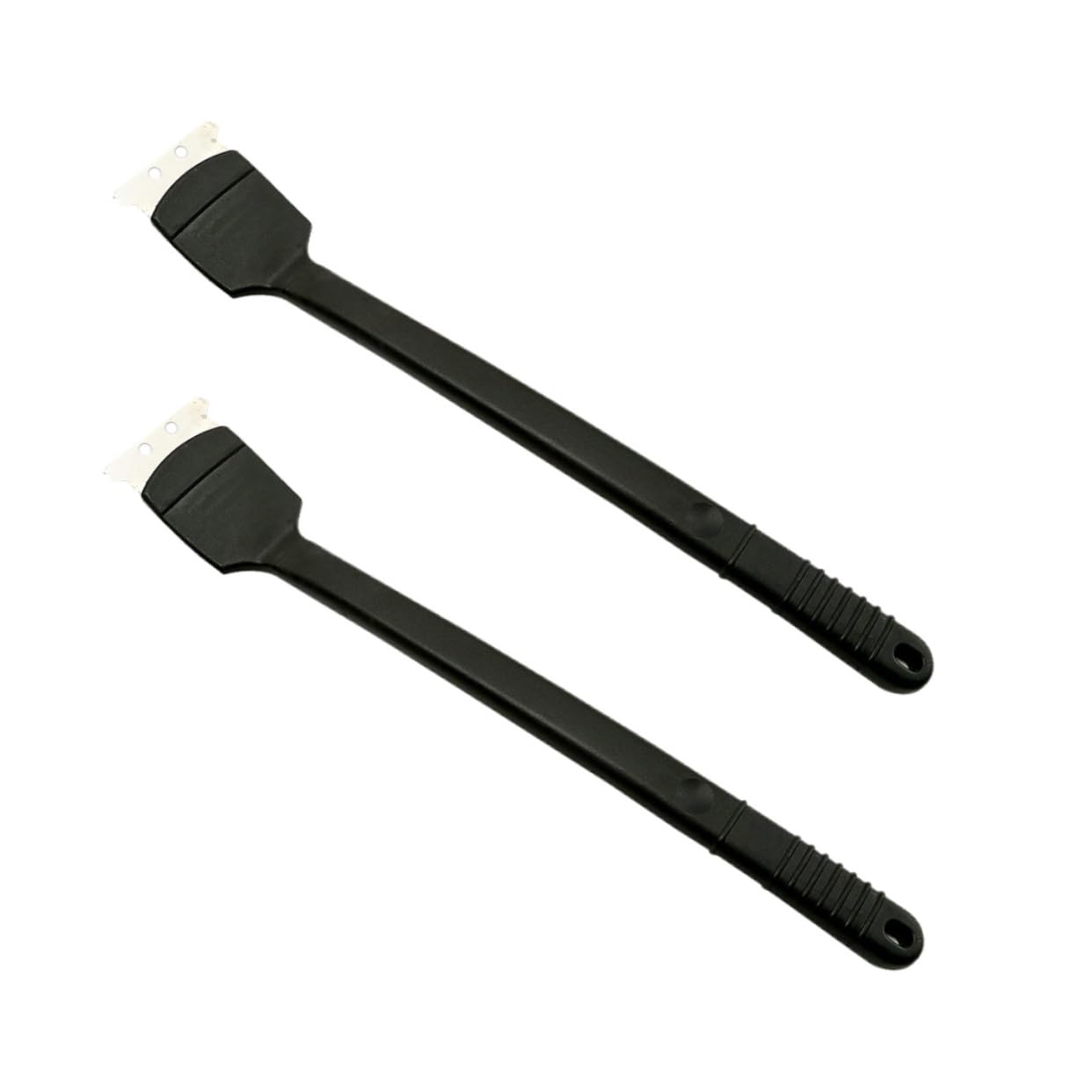 FOMIYES 2Pcs Long Handle Metal Brush Wire Cleaning Brush for Bird Droppings and Cage Durable and Cleaning Accessory Black