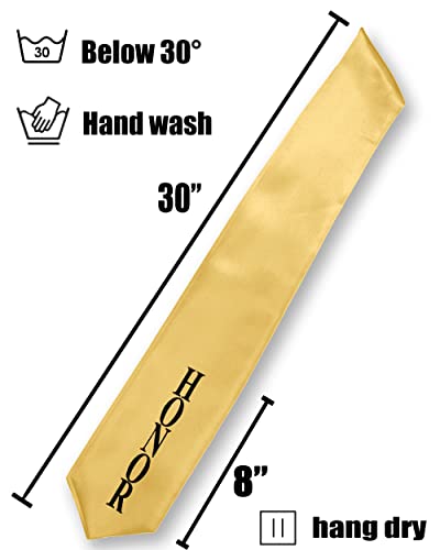 Image of Graduation Stole Honor Stole Plain Sash 60 inch Long for Graduation Ceremony and Graduation Photos