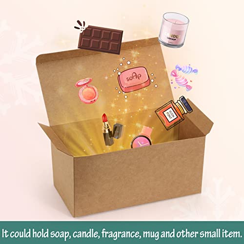 ValBox Gift Boxes 9x4.5x4.5 Inches 12 Pack Brown Recycled Paper Boxes Kraft Favor Boxes for Party, Wedding, Thanksgiving, Crafting, Bridesmaid Proposal, Easy Assemble Cardboard Boxes - Thumbnail 4