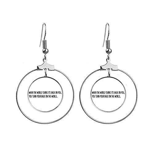 Boucles d'oreilles pendantes Turn Your Back une déclaration de liberté et d'audace