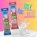 Peppa Pig Magically Flavored Dip & Sip Milk Straws - Chocolate and Strawberry Flavors, 4-Pack Bundle (20 Count) Milk Flavoring Straws for Kids, Drinks & Cereal | Sweet Party Treats & Favors