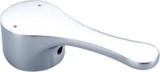 Single Faucet Handle Compatible with 35mm Tap Cartridge (Cartridge Stem 9 * 9mm) Faucet Replacement Handles Lever for Kitchen Basin Bathroom, Polished Chrome Finish