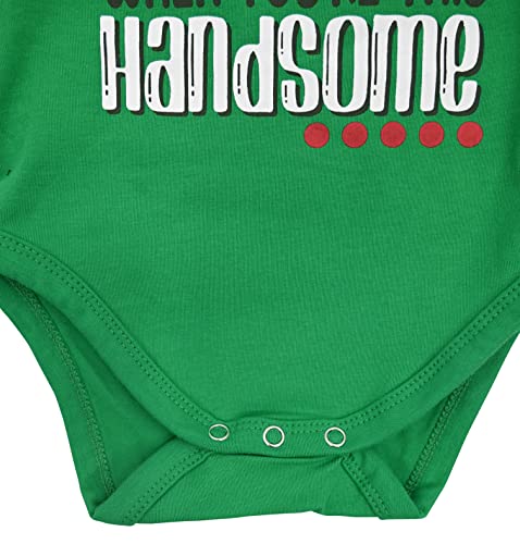 Image of Baby Boys Girls 2pc Outfit Set Short Sleeve Bodysuit with Pants