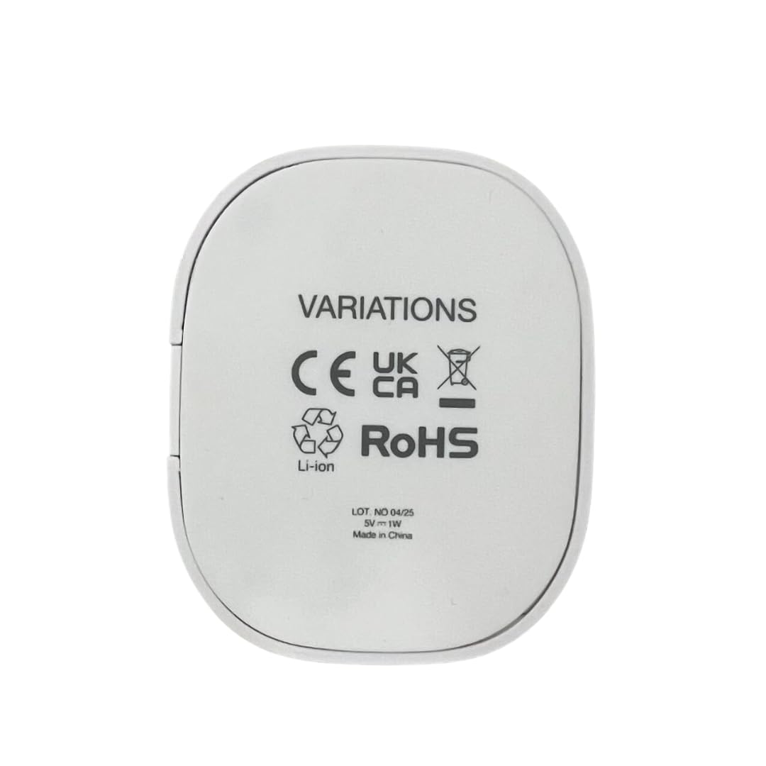 My Variations - Sterilizzatore UV per spazzolino da denti - Elimina il 99,9% dei batteri - Disinfezione rapida in 3 min - Fino a 60 giorni di autonomia - Compatto e ricaricabile USB-C - Con supporto