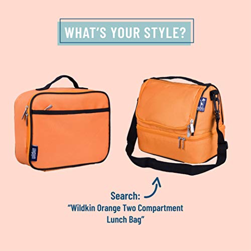 Wildkin Kids Insulated Lunch Box Bag For Boys & Girls, Reusable Kids Lunch Box Is Perfect For Elementary, Ideal Size For Packing Hot Or Cold Snacks For School & Travel Bento Bags (Bengal Orange) #TOP3