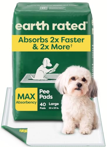 Image of Regular [L] Puppy Pee Pads, Clear View Top, Max Absorbency, 40CT