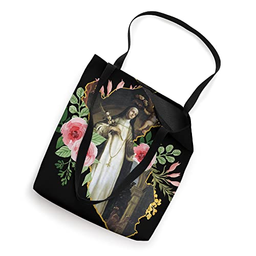 St. Rose of Lima Catholic Saint Outline of Peru Tote Bag miniatura 2