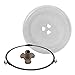 JINTAI333 Plato Universal para Microondas 27cm, 31.5cm, Microondas Anillo De Rodillo Giratorio, Accesorios De Piezas De Horno Microondas, Resistente Y No Se Daña Fácilmente