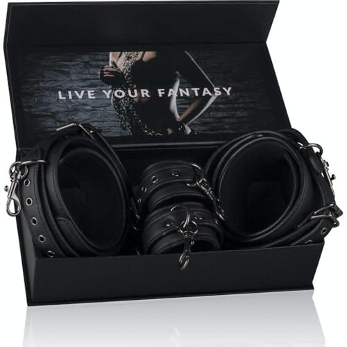 Puños de muslo y muñeca EasyToys Fetish para un juego de control BDSM