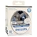 Price comparison product image Philips 12972WHVSM WhiteVision Halogen Headlamp Bulb H7/W5W, 12 V