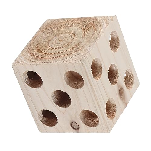 Brinquedo para Mastigar Bloco de Pássaros, Papagaio de Madeira para Aliviar o Tédio, Brinquedo para